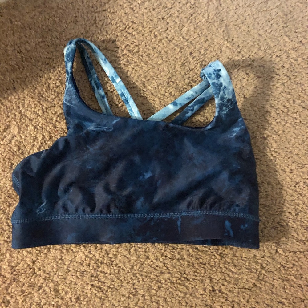 Multi-blue Lululemon sports bra